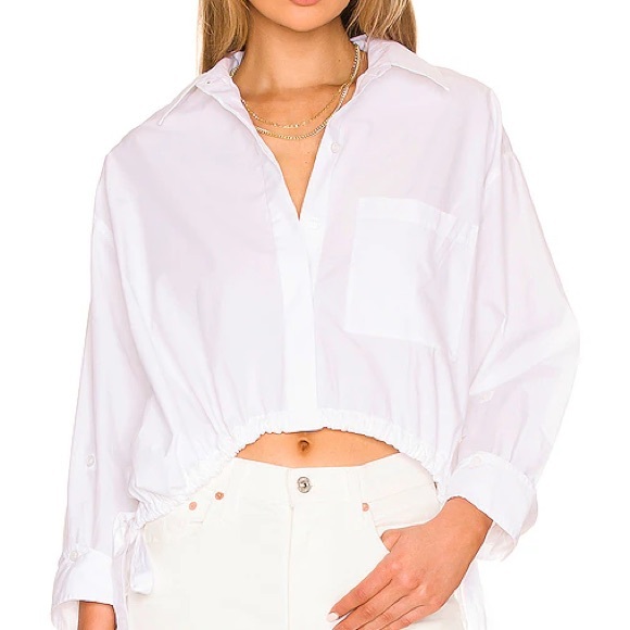 Citizens of Humanity Alexandra White Button-Up Top - Picture 1 of 4